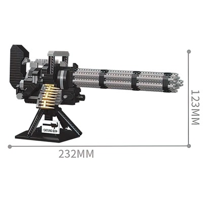 Конструктор-Мини «Оружие. Миниган», 1025 деталей