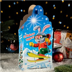 Подарочная коробка "Лыжные гонки", 33 х 20 х 13 см