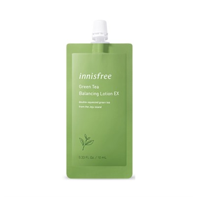 Innisfree Green tea Балансирующий лосьон с экстрактом зеленого чая EX - 7DAYS (10мл)