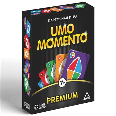 Карточная игра на реакцию и внимание «UMO momento. Premium», 70 карт, 7+