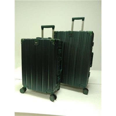 Набор из 2-х чемоданов, композит, алюминий, MIRONPAN  32416 Темно-зеленый