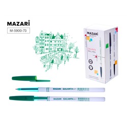 Ручка шариковая Mazari GALANTA зеленая 0.7мм стержень 139 мм M-5900-73/50/Китай