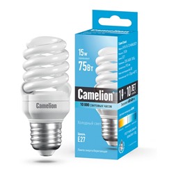 Нарушена упаковка!   Энергосберегающая лампа E27 15W 4200К (белый) T2 Camelion LH15-FS-T2-M/842/E27 (10522)