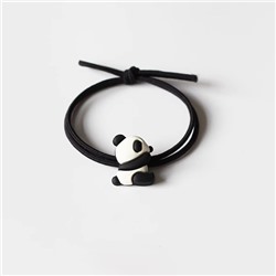 Резинка для волос GIRLY "Panda", black