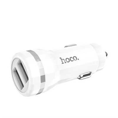 АЗУ Micro USB+2 USB выхода (2400mAh) HOCO Z27 (белый)