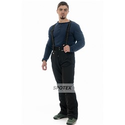 Горнолыжные брюки мужские Snow Headquarter C-8001 полукомбинезон черный