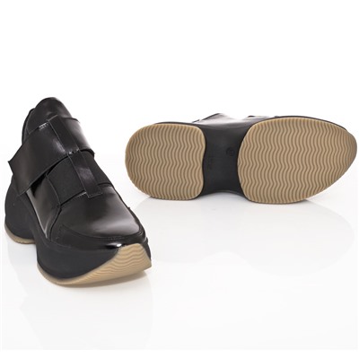 Женские кожаные кроссовки DeLis DeL3101-184 Черный лак: Под заказ