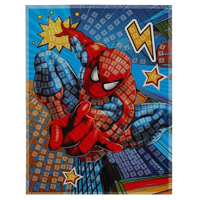 Аппликация «Супергерой», мягкая мозаика, 17 × 23 см