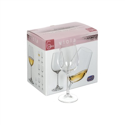 Набор бокалов для вина VIOLA 6шт 250мл         (Код: CR250101V  )