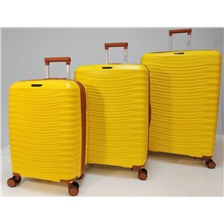 Набор из 3-х чемоданов с расширением 11184 Желтый