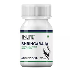 Экстракт Брингараджа (60 кап, 500 мг), Bhringraja Extract, произв. INLIFE