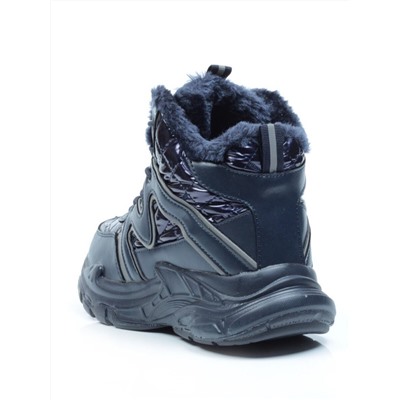 8526-2 DARK BLUE Ботинки подростковые зимние (искусственные материалы) размер 36