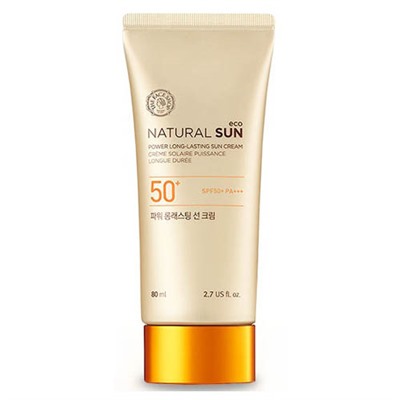 THE FACE SHOP Natural Sun Eco Стойкий солнцезащитный крем SPF50PA+++ (80 мл)