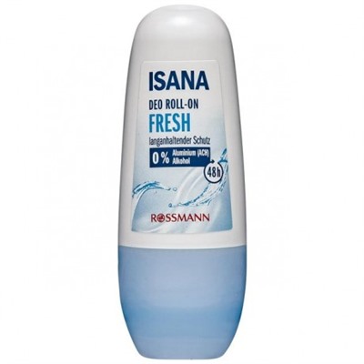 Део-ролл ISANA Deodorant Roll-on Fresh /50мл
