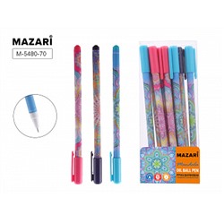 Ручка шариковая Mazari MANDALA, синяя, на масляной основе 0.7 мм M-5480-70/12/Китай