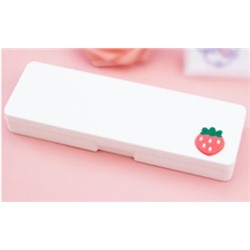 Пенал пластиковый "Tiny strawberry", white