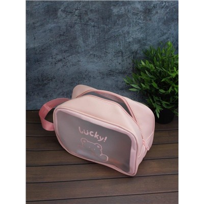 Косметичка "Lucky bear", pink (18х25х11 см)