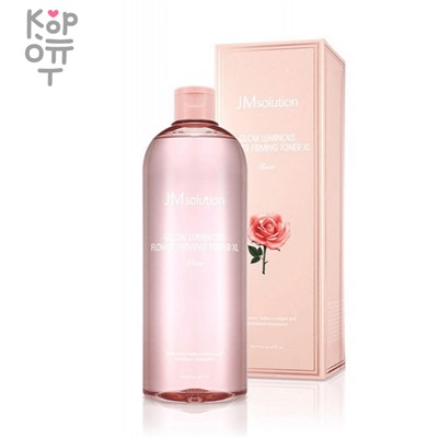 JMSolution Glow Luminous Flower Firming Toner XL (Rose) - Тонер для лица с экстрактом розы 600мл.,