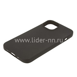 Задняя панель для  iPhone 13 Mini 5.4"  Силикон матовый (черная)