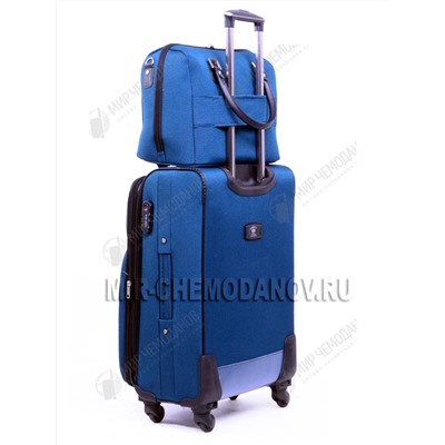 Комплект из 3-х чемоданов и 3-х бьюти-кейсов “Borgo-Antico” “Dark Blue”