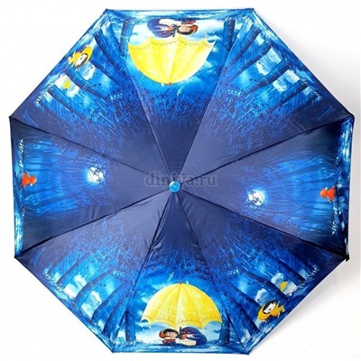 Зонт подростковый DINIYA арт.149 (2271)  полуавт 21"(53см)Х8К