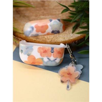 Чехол для AirPods Pro "Flower mix", orange-blue