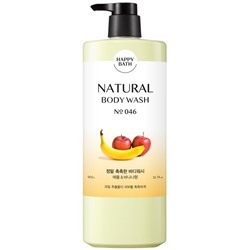 Гель для душа с экстрактом яблока и банана NATURAL BODY WASH APPLE&BANANA, HAPPYBATH, 900 мл