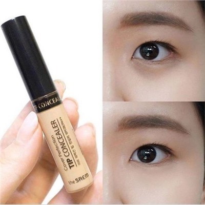 Консилер для маскировки недостатков (New) Cover Perfection Tip Concealer 1.5 Natural (Medium) Beige, SAEM 6,5 г