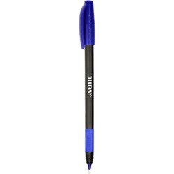 Ручка шариковая масляная "deVENTE. Triolino Blacky" Speed Pro 0,7мм игольч синяя 5073343/Китай
