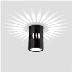 Накладной светодиодный светильник с подсветкой черный
