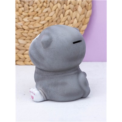 Копилка "Gray cat", sitting