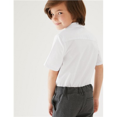 2pk Boys' Cotton Slim Fit School Shirts (2-18 Yrs)