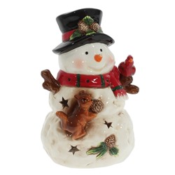Фигурка декоративная "Снеговик" с подсветкой (АААх3, не вход.), L13 W13 H21,5 см