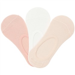 Комплект из 3 пар укороченных носков - розовый