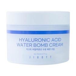 Крем для лица увлажняющий с гиалуроновой кислотой Hyaluronic Acid Water Bomb Cream, Jigott 150 мл