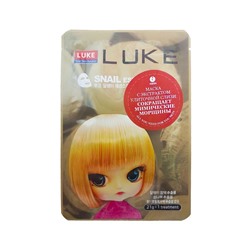 Тканевая маска для лица с экстрактом слизи улитки Luke Snail Essence Mask, HANWOONG   21 г