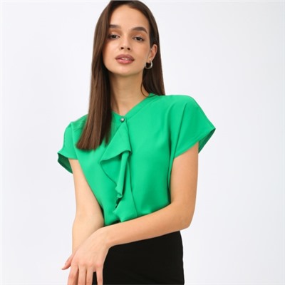 Блузка женская, цвет зеленый, размер 48, арт.11.0113