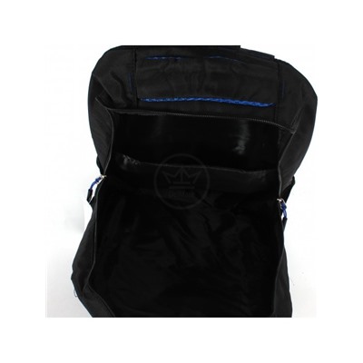 Рюкзак SAL-8222 молодежный,  2отд,  1внутр+2внеш.карм,  черный/синий 241409