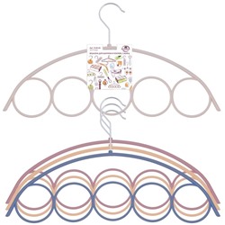 Вешалка для шарфов и платков, 5 колец (40х23 см), 2 цв.