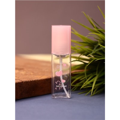 Дорожная бутылочка "Fine heart", pink (50 ml)