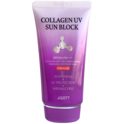 Крем для лица солнцезащитный с коллагеном  Signature Collagen Sunscreen, Jigott, 70 мл