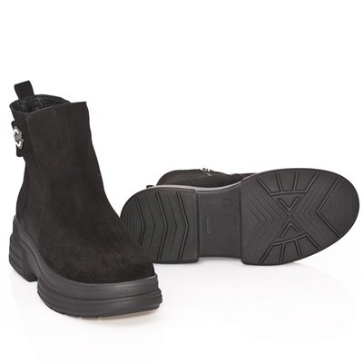 Женские кожаные ботинки DeLis DeL2201-254 Черный замша: Под заказ