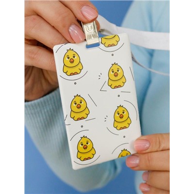 Держатель для карт «Crazy duck», white (6,5 х 10,4 см)