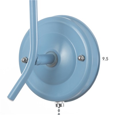 Бра "Онлайн" (цил.) 1х15Вт Е27 МОДЕЛЬ:BR 02077 голубой 10,5х15х27см