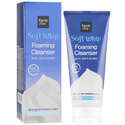 Пенка для умывания с гиалуроновой кислотой Soft Whip Foaming Cleanser, FarmStay, 180 мл