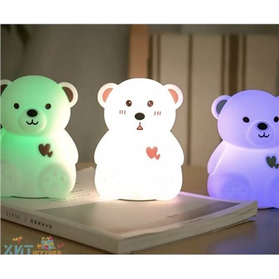 Ночник светодиодный Bear/ Силиконовый светильник-ночник в ассортименте LT-A2069