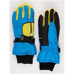 Подростковые для мальчика зимние горнолыжные перчатки синего цвета 901S