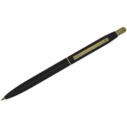 Ручка шариковая автоматическая Luxor Sterling синяя 1,0мм корпус черный/золото 1116/Индия