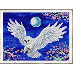 Рисунок на ткани (Бисер) КОНЁК арт. 9994 Летящая сова 29х39 см упак (1 шт)