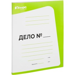 Скоросшиватель картонный ДЕЛО 440г/м2 мелован, салатовый